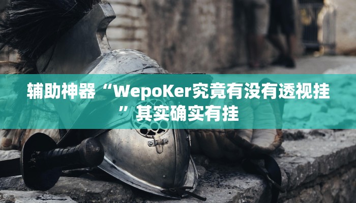 辅助神器“WepoKer究竟有没有透视挂”其实确实有挂