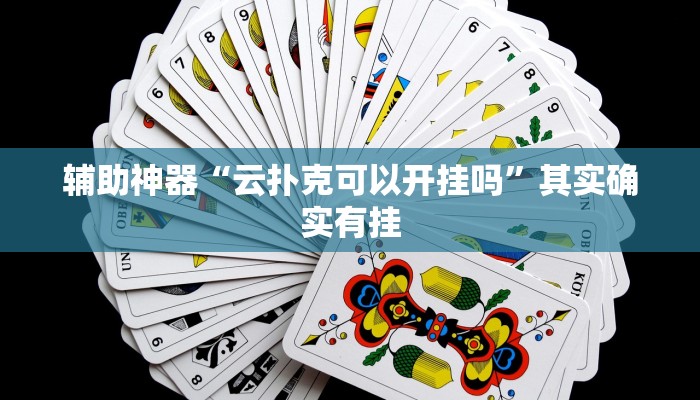 辅助神器“云扑克可以开挂吗”其实确实有挂